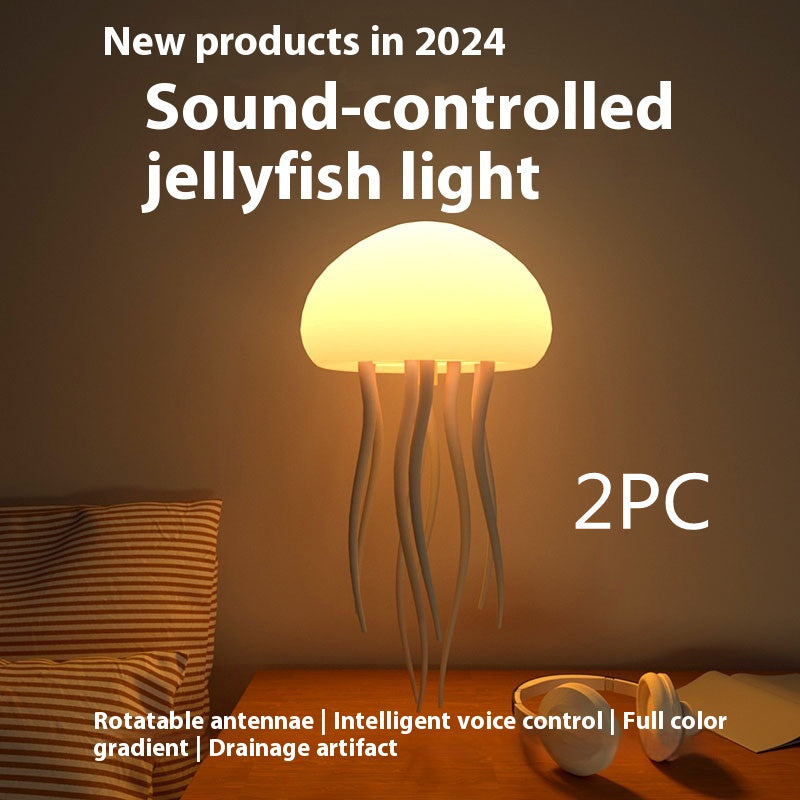 JellyGlow™ - LED Jellyfish Night Light for Home & Desk